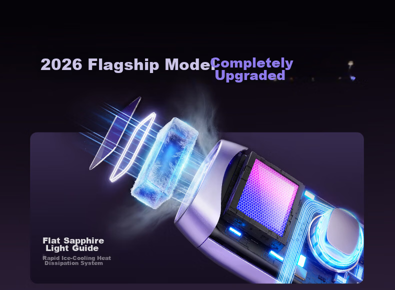 Lenovo Sapphire Hair Removal Device with 20% Government Subsidy - Ice Point Home Use Full Body Underarm Facial Hair Removal High Power Epilator Birthday and Holiday Gift for Girlfriend 7