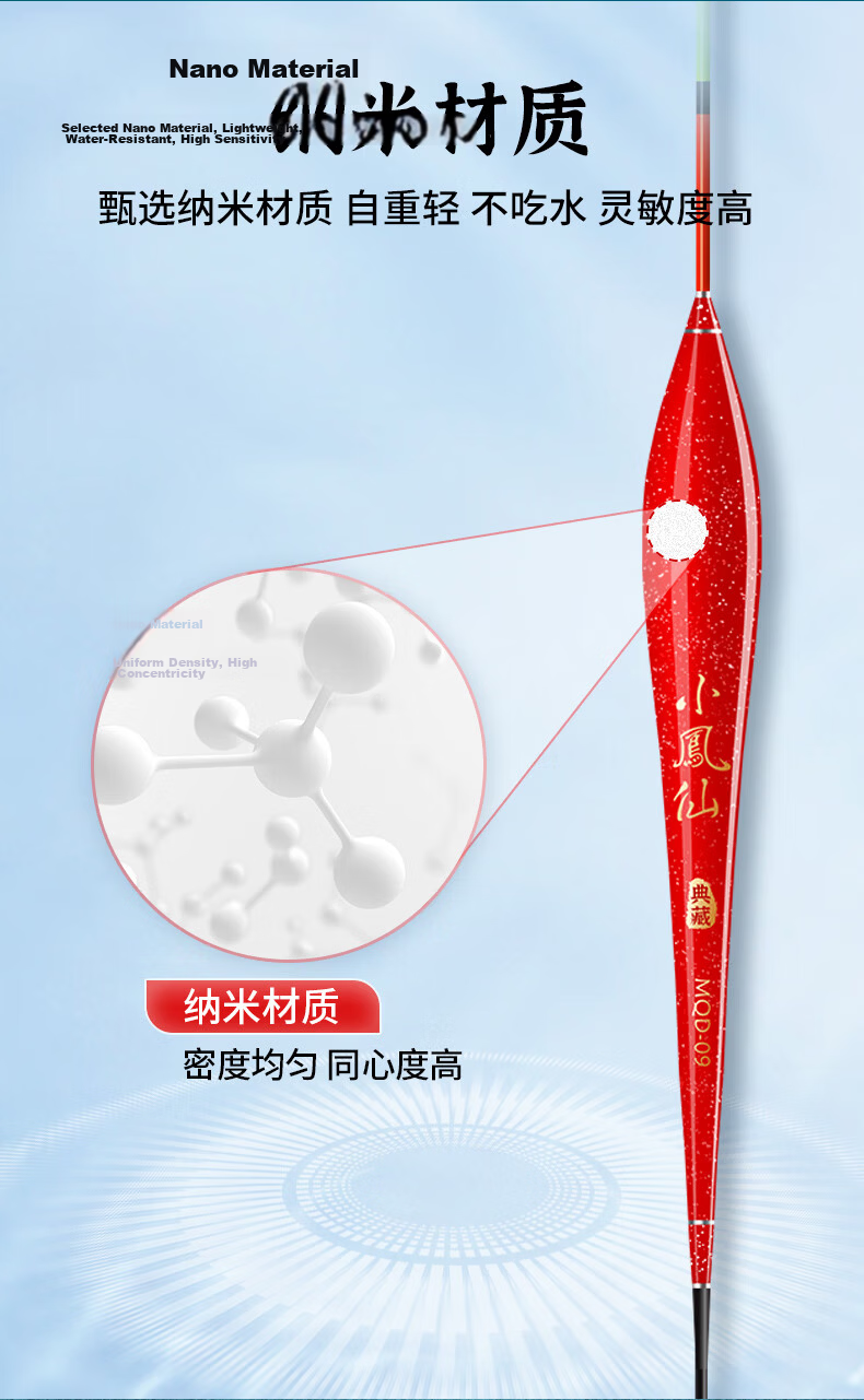 Xiaofengxian Fish Float MQD-03 Crucian Carp Nano Float High Sensitivity Thick Tail Visible Fishing Float Nearsighted Float Fishing Tackle 3