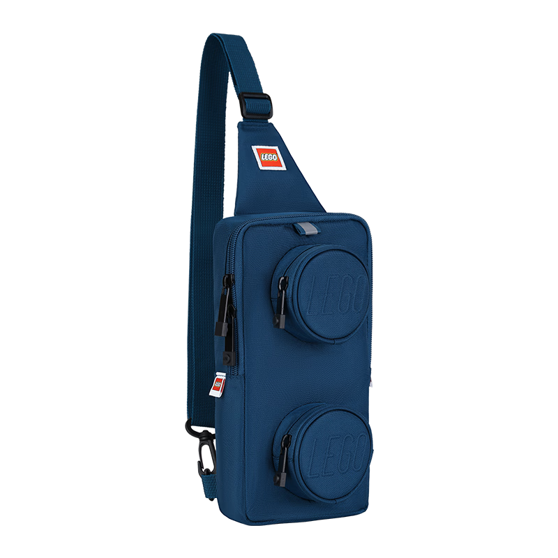 LEGO Chest Bag, Children's Crossbody Bag, Casual Bag, Shoulder Bag, Light Building Blocks, Cute Birthday Gift, 20207 Blue
