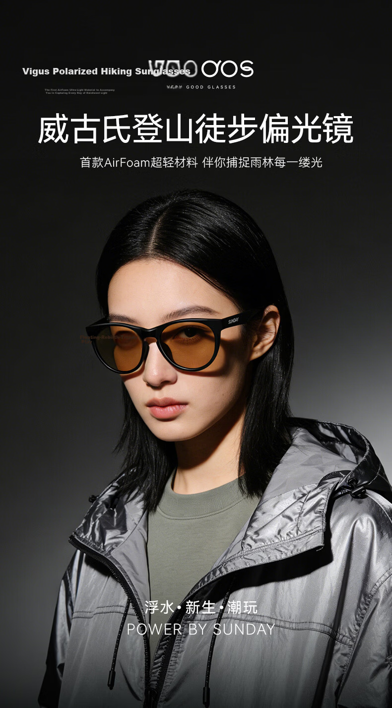 VIGUSHI & SUNDAY Series Outdoor Mountaineering Cycling Glasses Anti-Glare UV Protection Professional Polarized Sunglasses S3 1