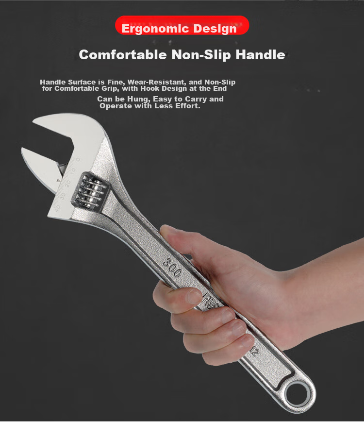 JETECH Adjustable Wrench Light Handle Open-End Wrench Multi-Functional Adjustable Wrench Household Faucet Bathroom Wrench 6 Inch AW-6 6