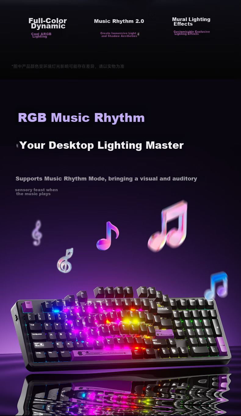 EWEADN X98 Custom Mechanical Keyboard, Dual 8K Wired/wireless/Bluetooth Triple-Mode, Gaming Gasket Structure, Full-Key Hot-Swappable, for Gaming, Office, Computer, Laptop, Universal Peripheral 13