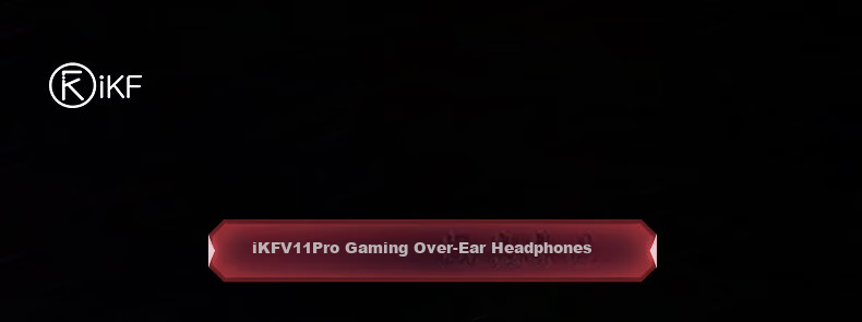 IKF V11 Pro 7.1 Quad-Mode Wireless Gaming Headset Over-Ear 7.1 Surround Sound Bluetooth Wired Esports Delta FPS Valorant Positioning Cranberry Red 11