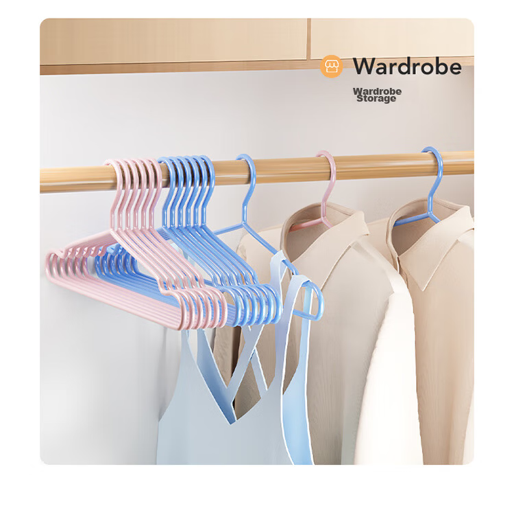 LYNN Clothes Hangers, Non-Slip And Traceless, for Adults, Thickened And Widened, Large Size, Drying Support, 20 Pieces 11