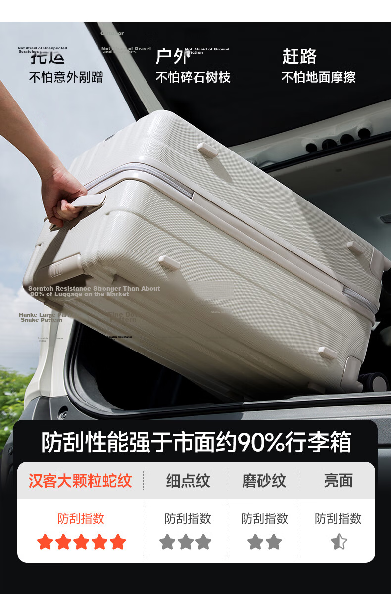 HANKE Expandable Trolley Suitcase, Large Capacity, Password Lock, for Women And Men, 81 Liters, 24 Inches, Eco-Friendly Gray, JINGDONG Co-Branded Editio 18
