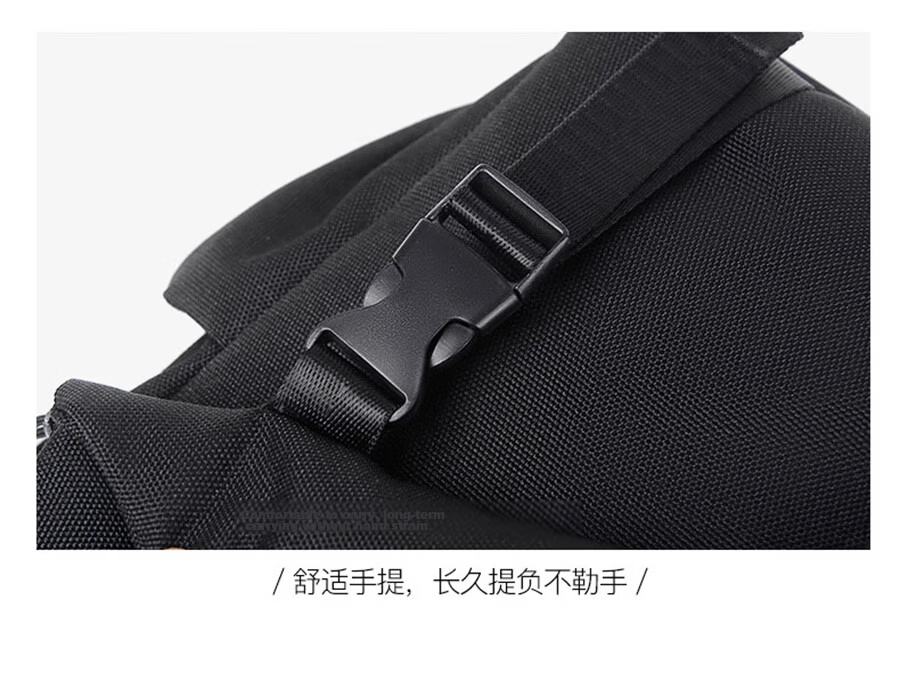 361° Men's Large Capacity Chest Bag Crossbody Sports Commuter Casual Cycling Shoulder Bag Black 22