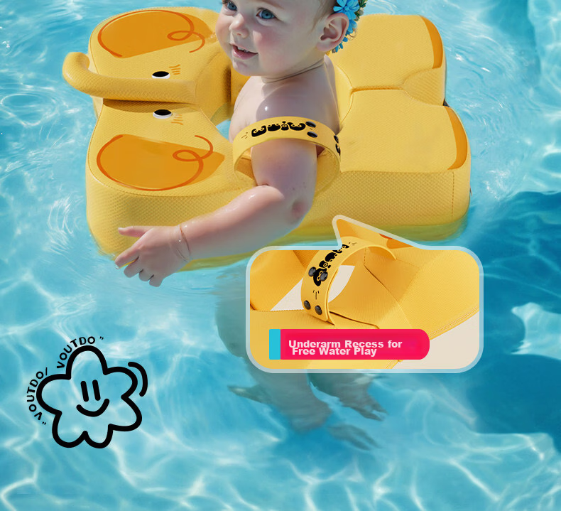 Voutdo.ing Baby Swimming Ring Inflatable-Free Underarm Float for Babies Over 6 Months 18