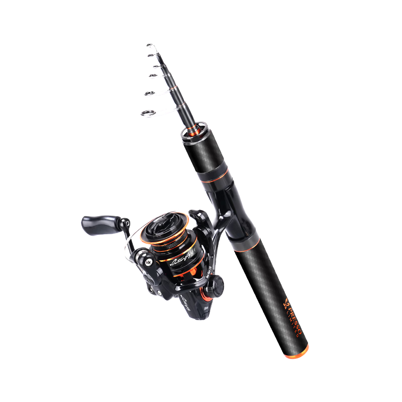 HISTAR Butterfly Telescopic Portable Lure Fishing Rod 1.85m UL Fuji Ring Spinning Reel Combo with Line and Bait