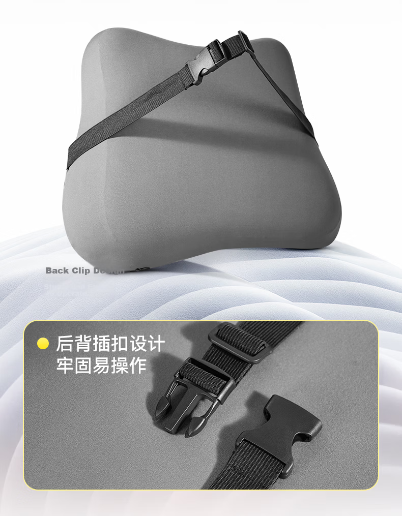 Zhiguozhe Lumbar Support Office Cushion Waist Pillow Long Sitting Waist Protector Lumbar Pillow Workstation Chair Back Cushion Car Seat Cushion 21