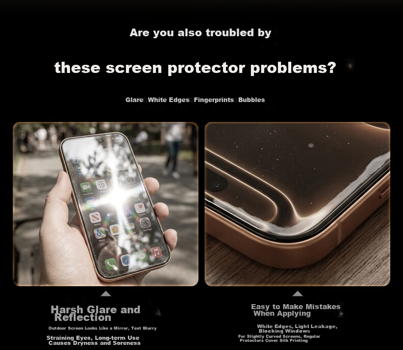 BLUEO New Upgraded Xuanjia Double Certification Optical AR Tempered Glass Screen Protector for iPhone 16 Pro iPhone 17 High-Definition Eye Protection Dust-Free Quick Apply Film Two-Pack 4