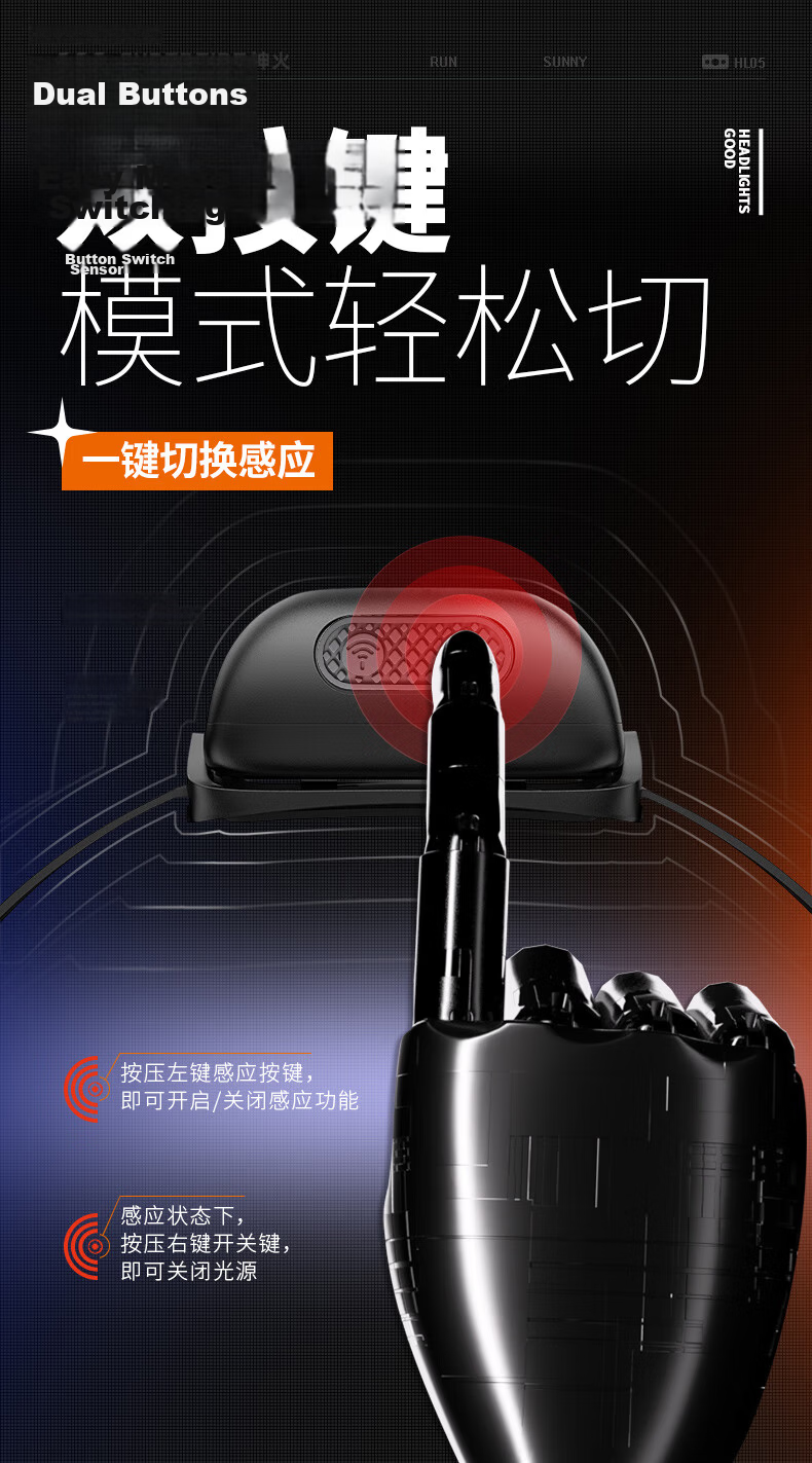 SupFire Headlamp, High Brightness, Long Battery Life, Zoomable, Motion Sensor, Night Fishing, Head-Mounted, Outdoor Work Mining Lamp, Beach Combing Fishing Light 11