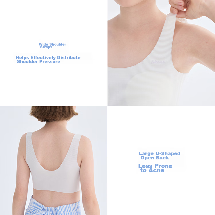 Like uu [Recommended by Zhu Dan] Xiaoliangfeng Girls' Developmental Vest Seamless Youth Bra Summer Thin Style 18