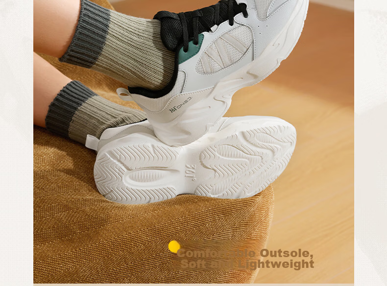 361° Men's Sports Shoes Autumn Comfortable Lightweight Breathable Casual Retro Dad Shoes 672636702-2 14