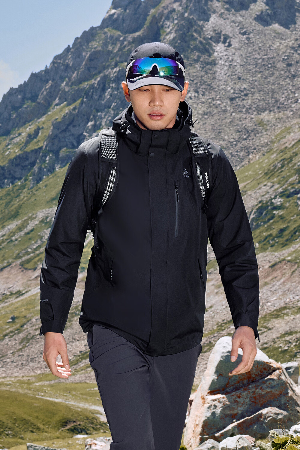 Pelliot Mountain Classic 2.0 3-in-1 Waterproof Jacket Unisex Spring Autumn Warm Coat Jacket 11340105 Blue S 15