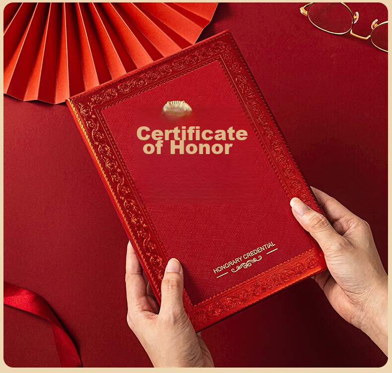 Tianshun A4 Graduation Certificate Inner Pages with Gold Foil, 120g Paper, Printable Training Inner Pages, Customizable with Free Printing Template, Graduation Certificate Inner Pages Large A4-20 Sheets 15