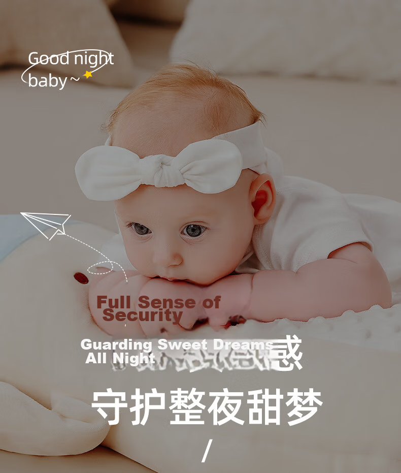 Leyunbaby Baby Bed-in-Bed Bionic Slope Pillow Mat Portable Anti-Pressure Anti-Startle Sleep Aid 11