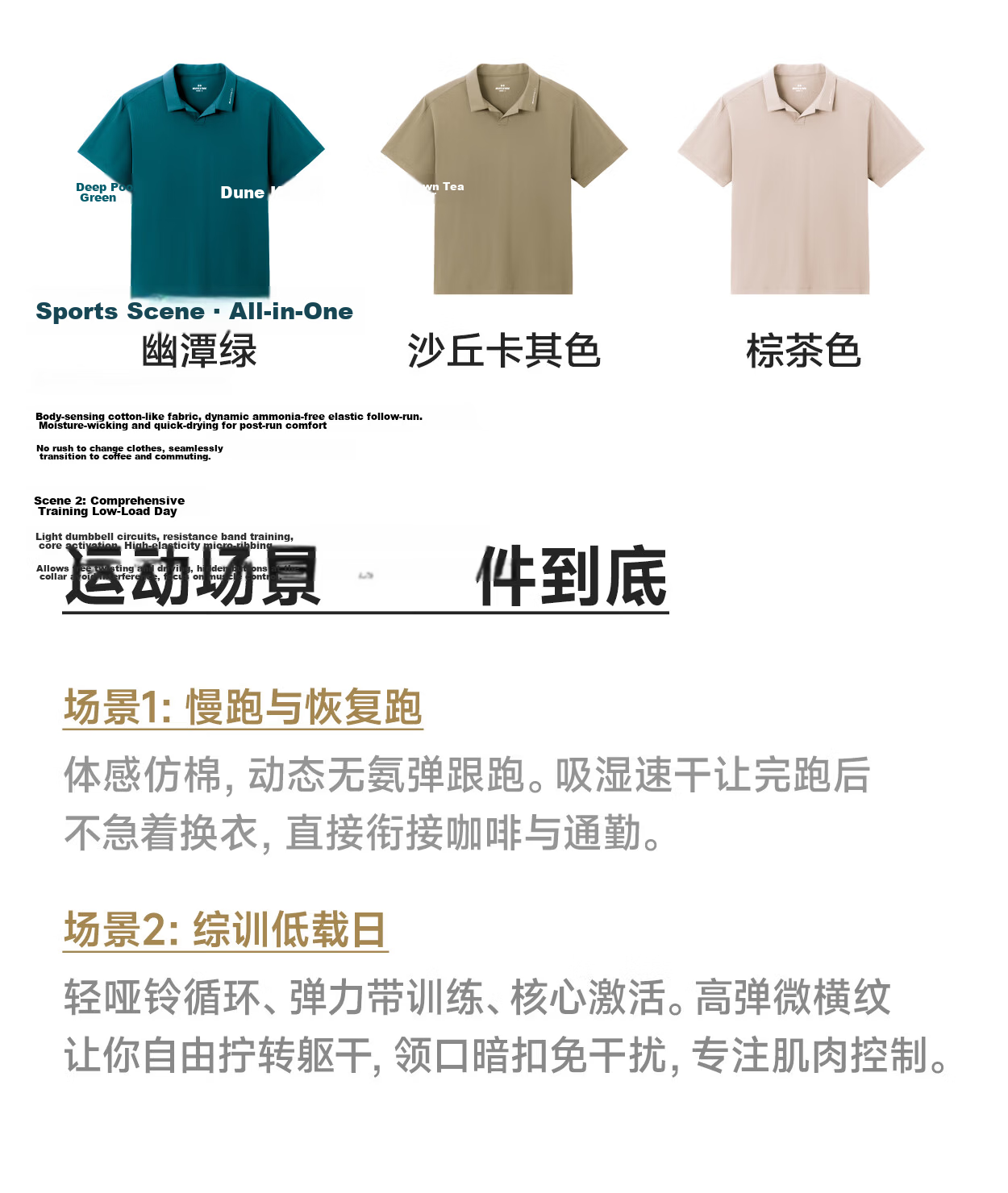 MUSCLE DOG Antibacterial Quick-Dry Sports Polo Shirt Men's 2026 New Tennis Training Fitness Top 12