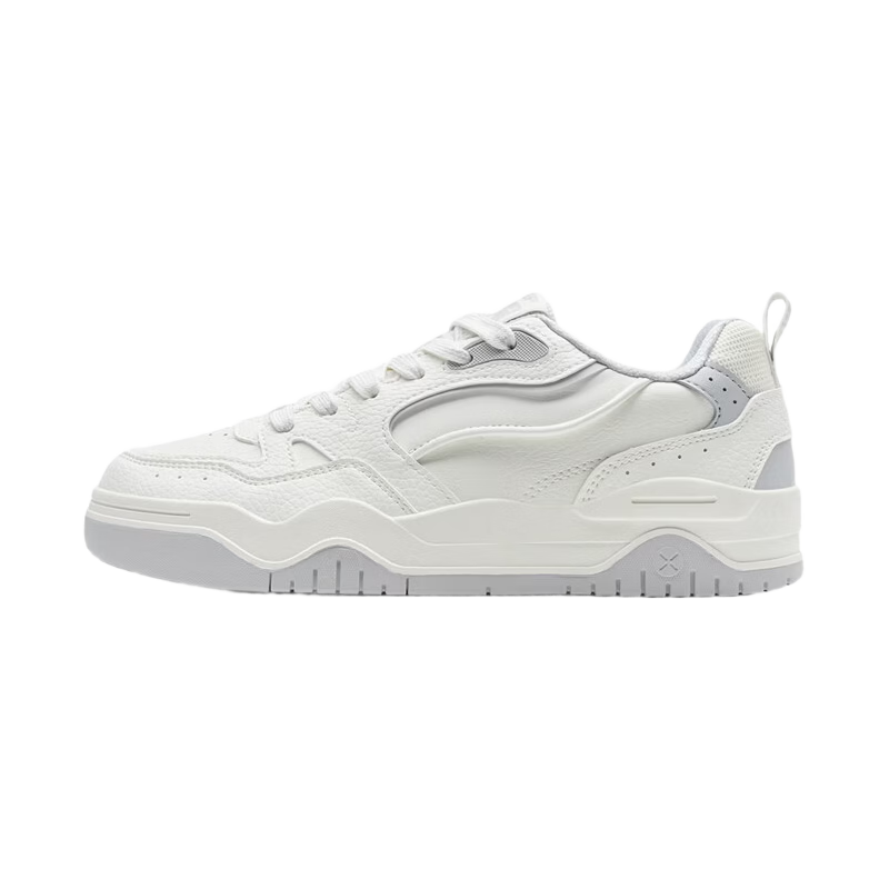 Xtep Bright White | Men's Sports Shoes Student Sneakers Breathable Soft Elastic Wear-Resistant Casual White Shoes Simple Versatile Sneakers