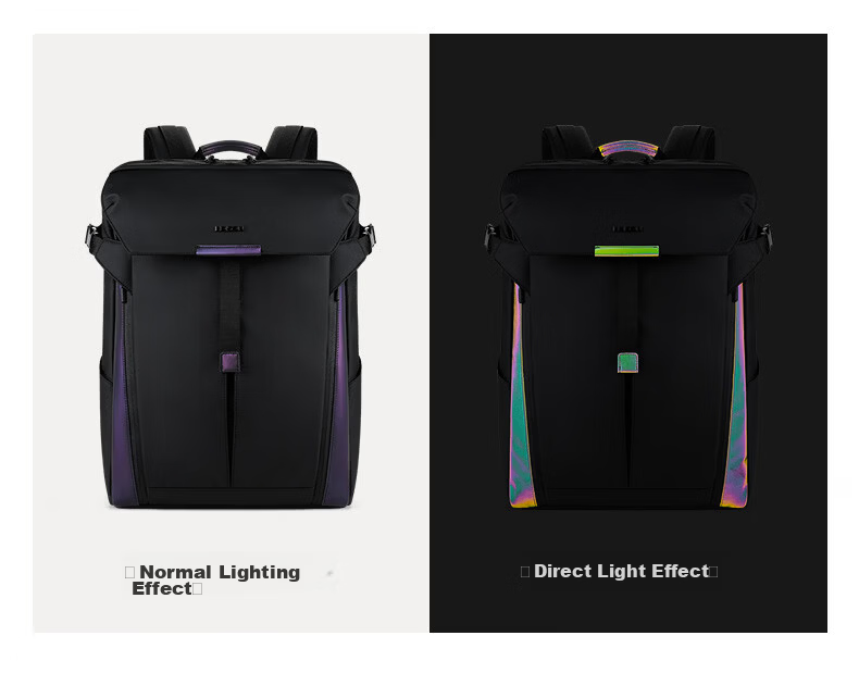 Edison Large Capacity Daily Commuter Travel Backpack Outdoor Motorcycle Riding Night Reflective Backpack W67-1 4