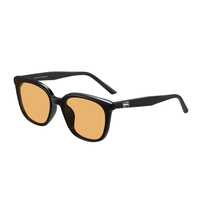 CAPONI Brown Polarized Sunglasses GM Unisex Day and Night Driving Glasses UV Protection Trendy