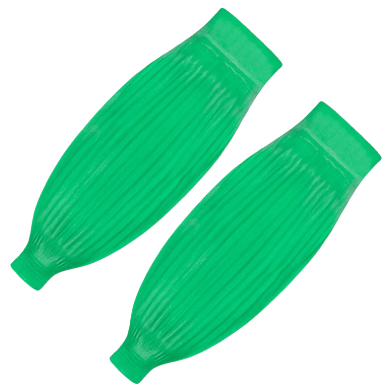 Zheye (Jingcang Shandong) Latex Arm Sleeves, Green, 40CM, Thickened, Waterproof, Oil-Resistant, Acid And Alkali Resistant, Elastic Cuff, Work Arm Protectors