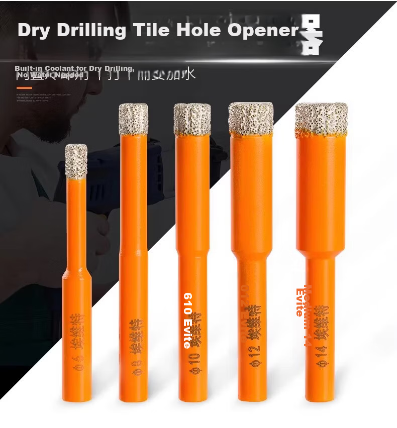 Shengda Ceramic Tile Drill Bit Hole Opener Dry Hammer Full Ceramic Glass Stone Marble Special Electric Drill Enlarging Bit 10mm 11