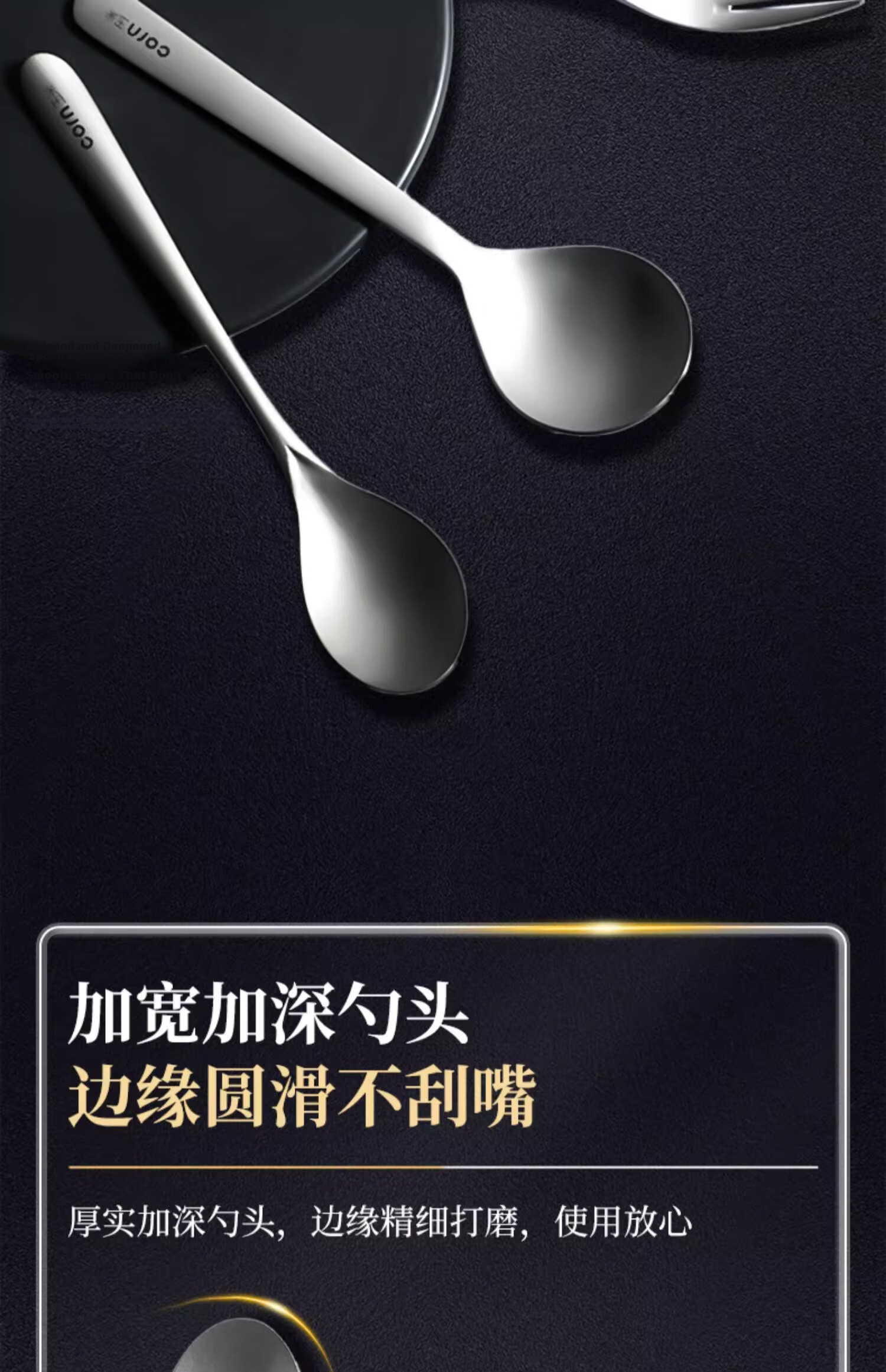 Corn 304 Stainless Steel Food Grade Handle Fork and Spoon Set Premium Western Tableware Fork and Spoon Household Adult High-Quality Cutlery 5