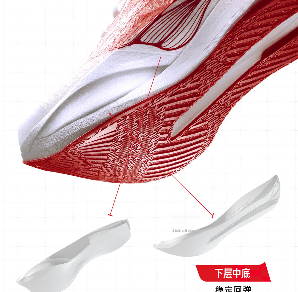 ANTA Kids C202 7th Generation Heartbeat Professional Running Shoes Boys and Girls Mesh Sports Sneakers 312625522 18
