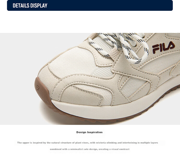 FILA Fila Agan Shoes [Yang Mi Same Style] Women's 2026 Spring Wisteria Shoes VITE Simple Fashion Casual Shoes 38