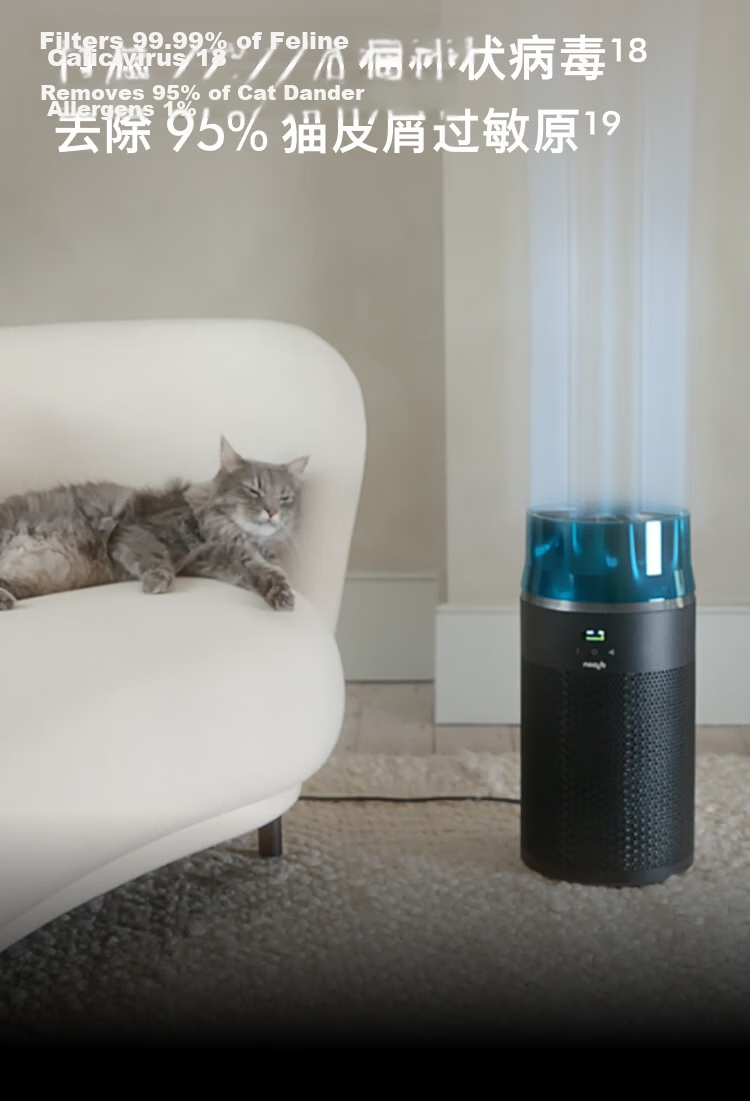 DYSON Purifier Jet HJ10 Air Purifier Virus Filter Formaldehyde PM2.5 Removal Baby-Safe Certified Sleep Quiet Certified Breath-Friendly White 2