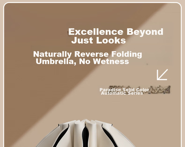 Paradise Umbrella Fully Automatic Three-Fold Sun Umbrella UV Protection Portable Folding Reverse Umbrella Avocado Green 1