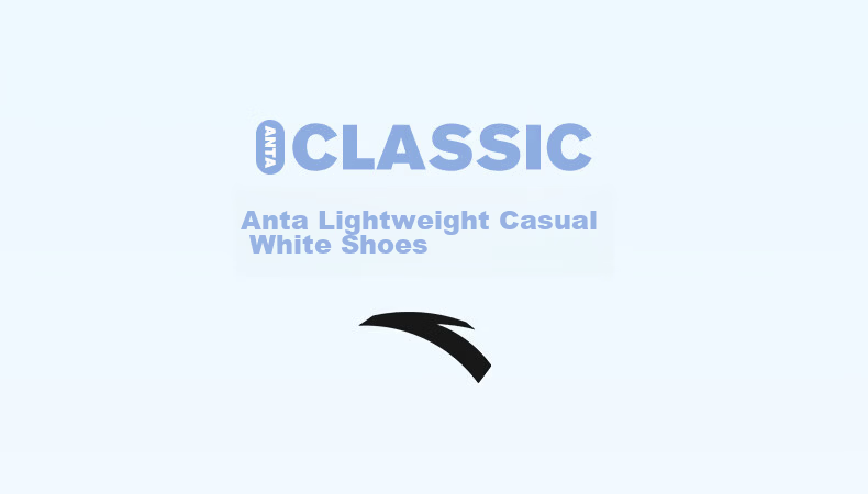 Anta Light Run V2 Classic Leather Panel Men's Soft Sole Comfortable White Sports Shoes 28