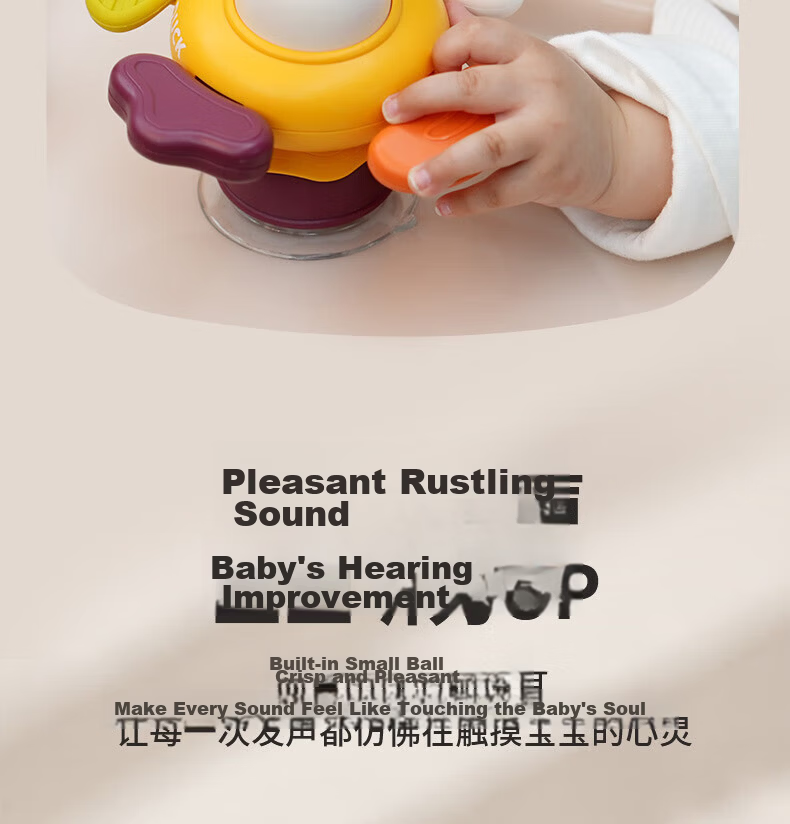 Leleyu Baby Toy Rattle Maracas Bell Teether 0-1 Year Old Infant Newborn Toddler Boys Girls Hand Grip Exercise 23