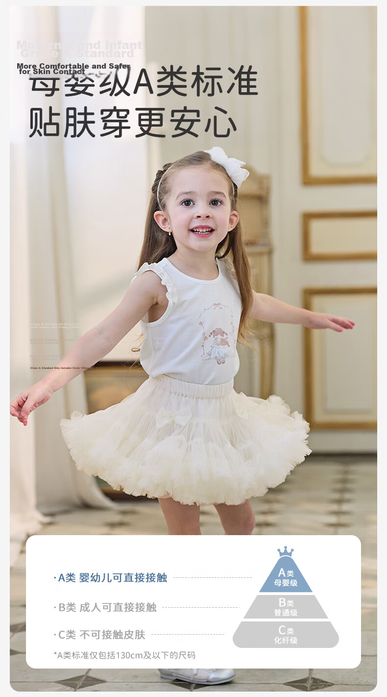 DAVE & BELLA Girls' Tutu Skirt Summer Mesh Puff Skirt for Kids 5