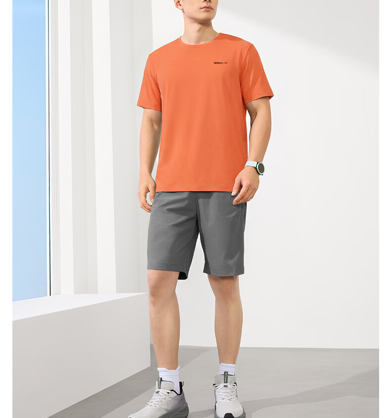 361° Men's Short-Sleeve T-Shirt, Summer Quick-Dry Sports Running Loose-Fit Fitness Casual Men's Tee Clothing 652524113H-2 76