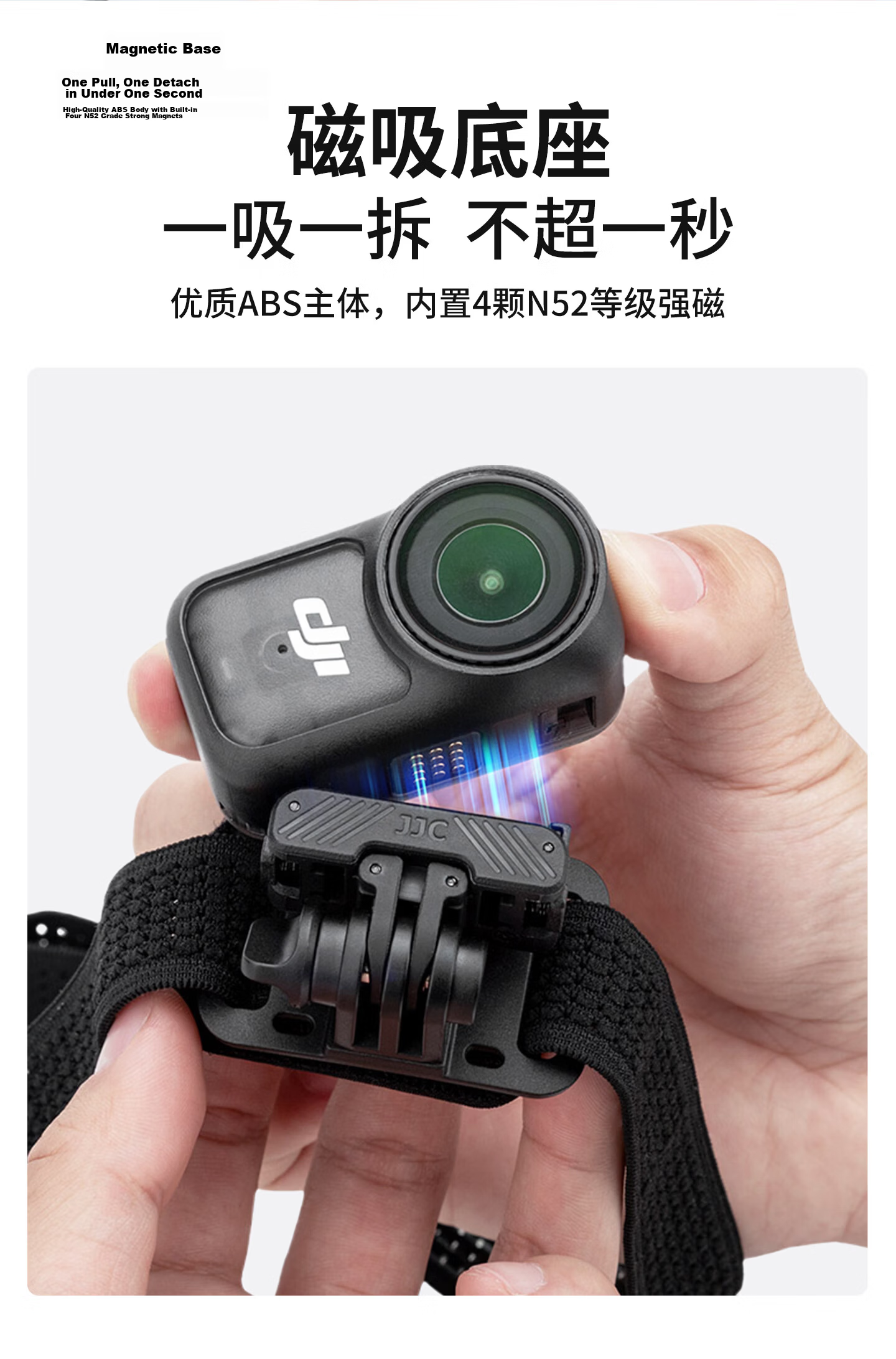 JJC DJI Osmo Nano Magnetic Head Mount Bracket for DJI Nano Cycling Headband POV Shooting Sports Camera Accessory 6