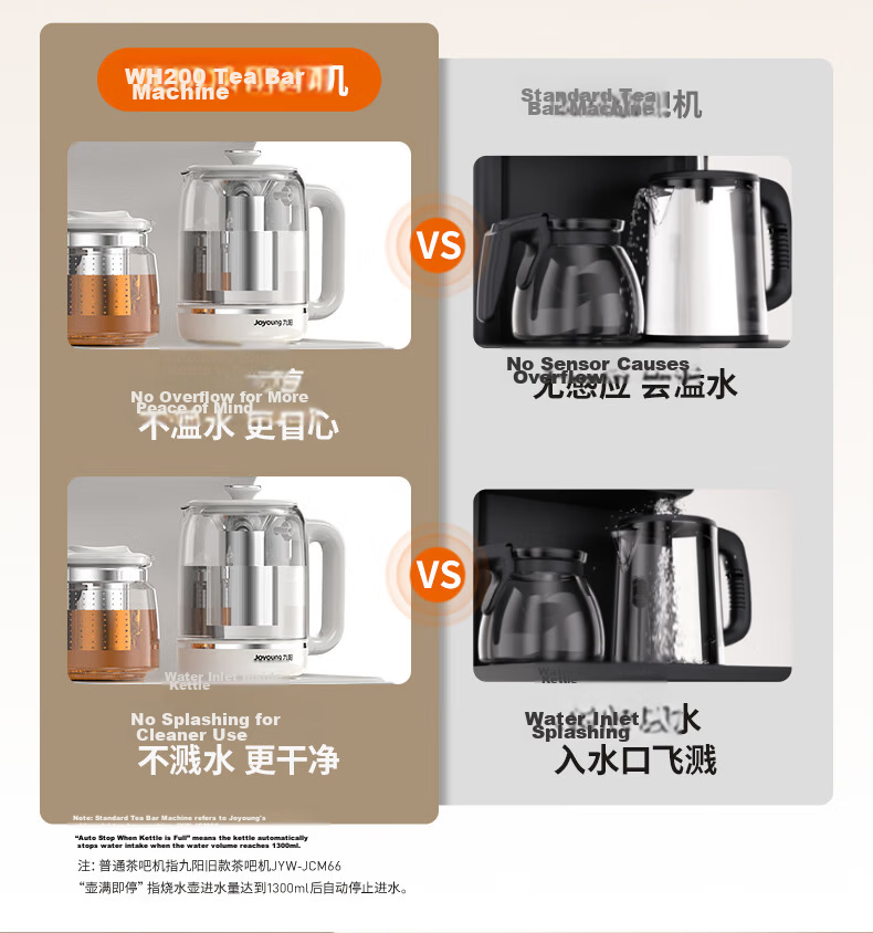 Joyoung Tea Bar Machine Home High-End Water Dispenser Color Touch Voice Control Reservation Large Screen UV Dynamic Sterilization Fully Automatic Temperature Control Vertical Tea Maker Electric Kettle 9