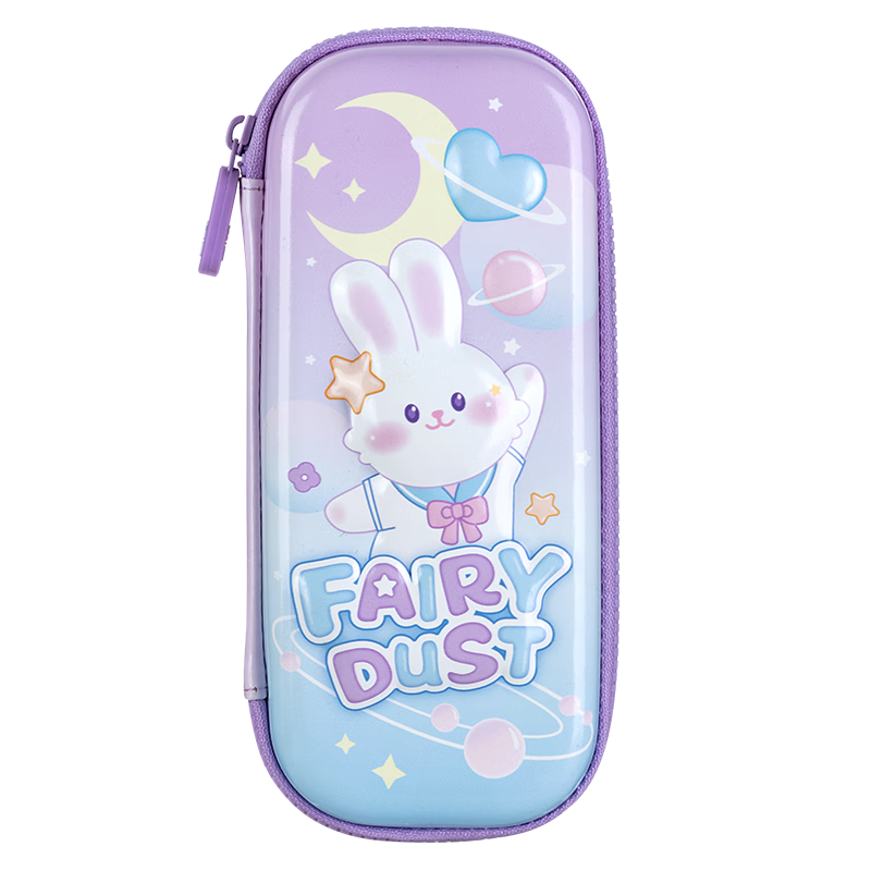 M&G Stationery, Cocoa Rabbit Elementary School Pencil Case, EVA Pencil Box, Birthday Gift for Girls, High-Quality Pencil Case, Kindergarten Pencil Box with 3D Patter