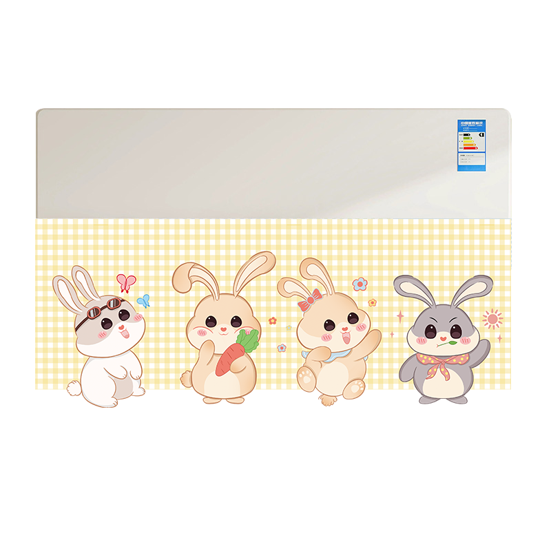 Naxianyu Air Conditioner Wind Shield Cover Anti-Direct Blow Air Conditioner Wind Deflector Curtain Maternity Baby Air Outlet Wind Shield Curtain Naughty Rabbit Baby