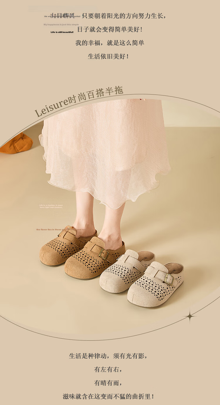 La Chapelle Women's Birkenstock Style Summer Hollow Breathable Soft Sole Retro Outdoor Open Toe Slippers XZX798 Camel 38 6