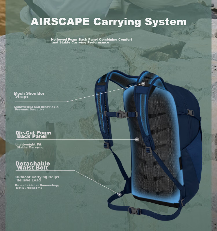 OSPREY Daylite Plus 20L Outdoor Hiking Backpack Mountaineering Travel Commuter School Bag 5