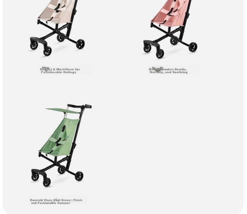Xiaohuzi Ultra-Light Easy Fold No-Check-In Sunshade Cradle Stroller T18 Military Green 28