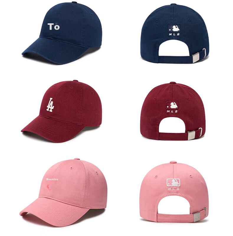 MLB Baseball Cap for Men And Women, Couples' Soft Top Visor Hat, Casual Sports Cap for All Seasons, 3ACP7701N-50BGS 38