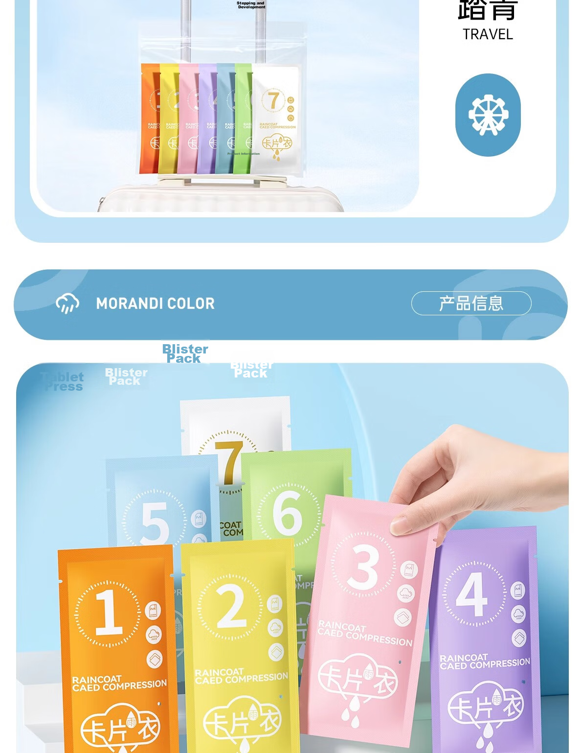Buddygo Disposable Thickened Adult Card Long Full-Body Raincoat Anti-Storm Single Hiking Cycling Electric Vehicle Raincoat 11