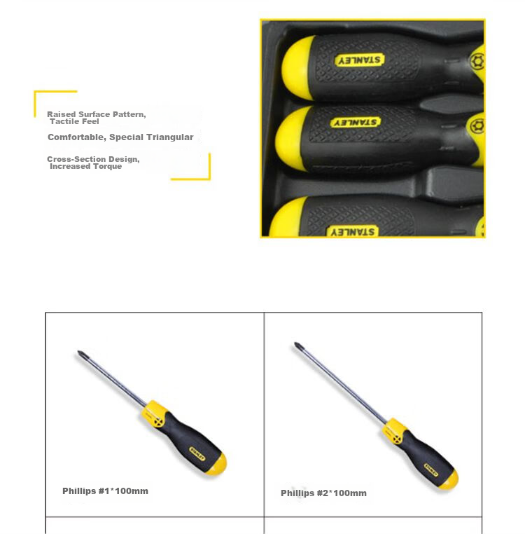 STANLEY Household Screwdriver Set Flathead Phillips Screwdriver 16-Piece Kit 68-0002C-23 4