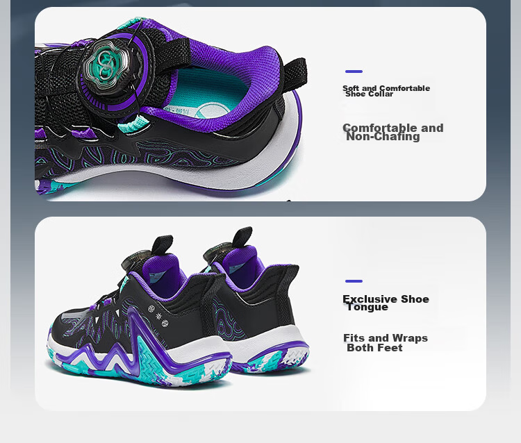 Anta Kids Boys Toddler 2026 Non-Slip Wear-Resistant Dial Reverse Scale Basketball Shoes A12639905 24