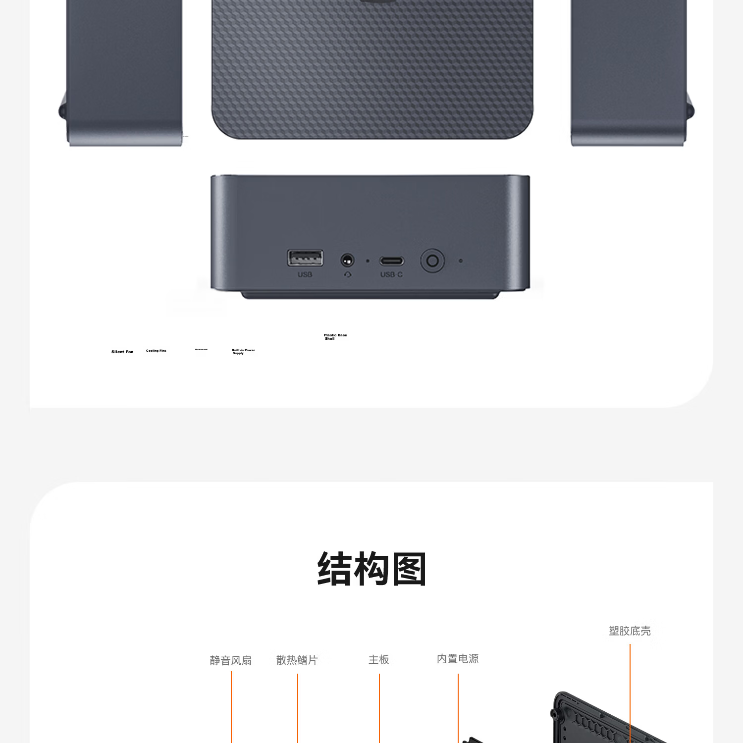 Lingke EQi12 Mini PC Intel 12th Gen Core 1215U Business Office Multimedia Desktop Mini PC Openclaw 16GB RAM 500GB SSD 22