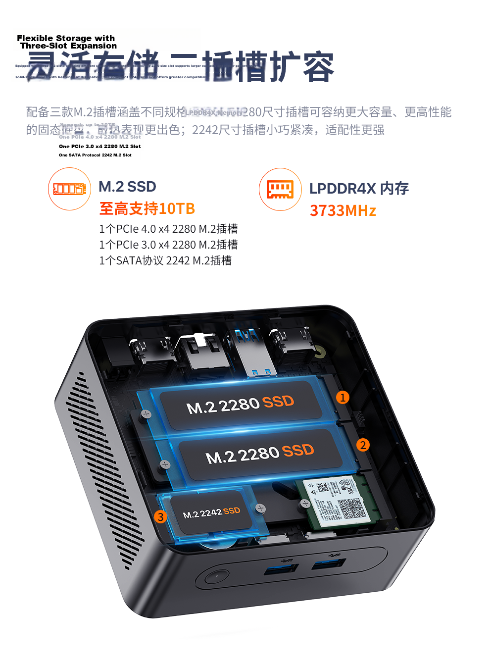 PELADN Mini PC Intel Enterprise Business Office Soft Router NAS Desktop Mini Computer (Pentium Gold 7505 8GB 256GB SSD) 5