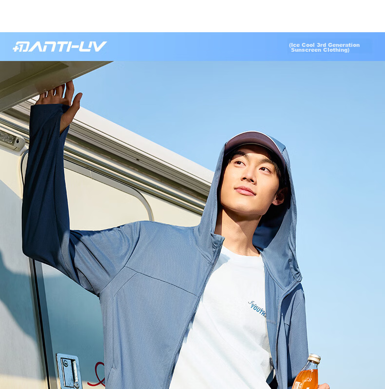 361° Men's New Sports Breathable UV Protection UPF100+ Jacket Summer 652624604D-6 21