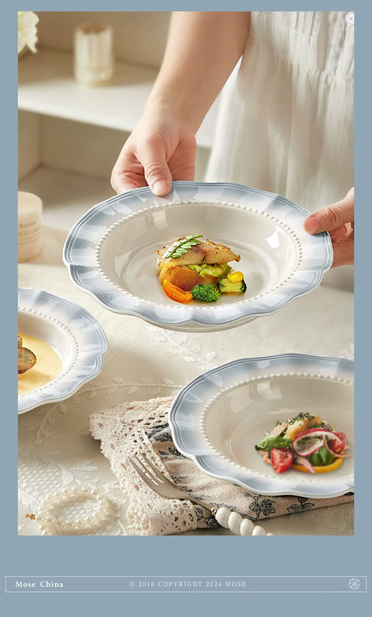 Mose High-Quality Bowl And Plate Set, Korean-Style Elegant Ceramic Tableware for Home Use, Housewarming Gift Box, 36-Piece Dinnerware Set 7